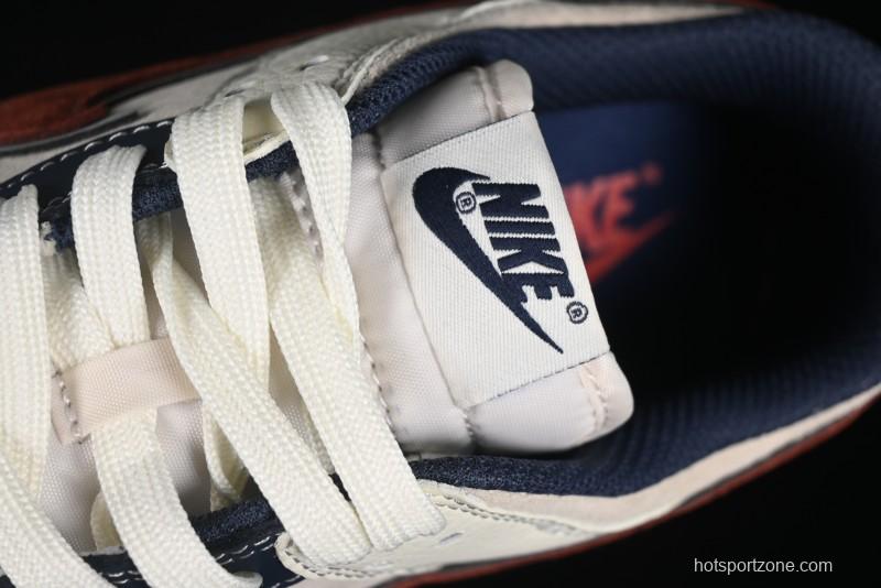 Nike SB Dunk Low The North Face Collaboration - Two-Tone Red Brown Swoosh Anniversary Custom Low-Top Casual Skate Shoes - DJ2024-036