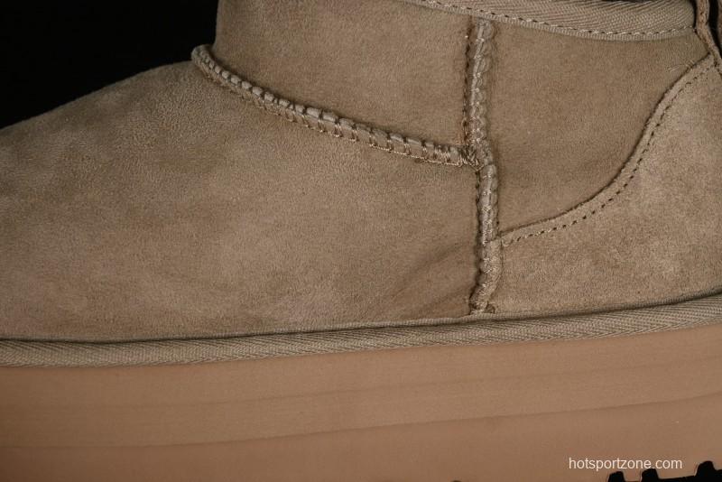 UGG Classic Ultra Mini Platform 3CM Short Boots with Genuine Shearling - 1135092