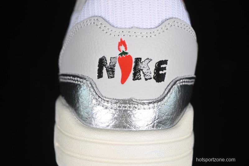 Nike Air Max 1 Retro Running Shoes with Half-Sole Air Cushion - HF7746-100