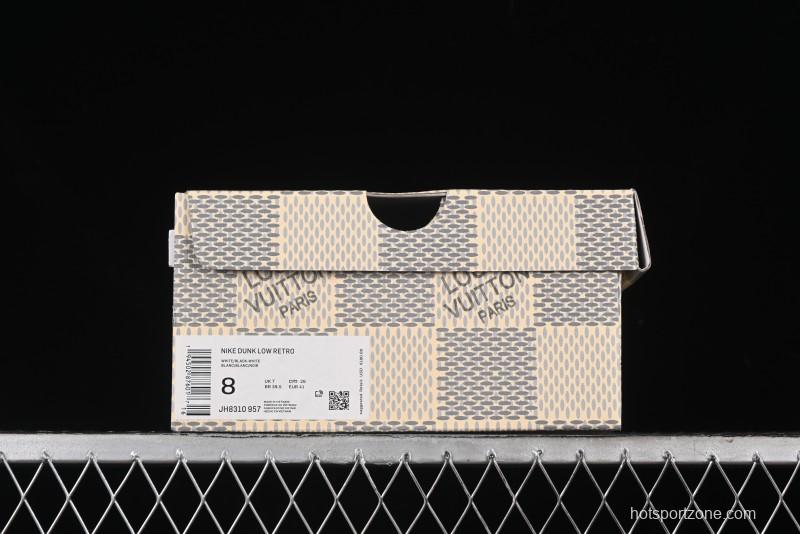 Nike SB Dunk Low LV Collaboration - Beige Denim Swoosh Anniversary High-End Custom Low-Top Casual Skate Shoes - JH8310-957