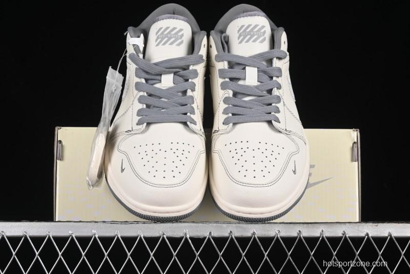 Nike Air Jordan 1 Low OFF-WHITE Collaboration Retro Basketball Shoes - CF3688-022