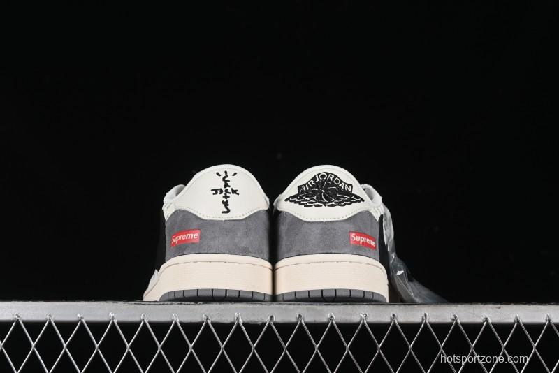Nike Travis Scott x Fragment Design x Air Jordan 1 Low OG SP AJ1 Supreme Collaboration - XY2688-120