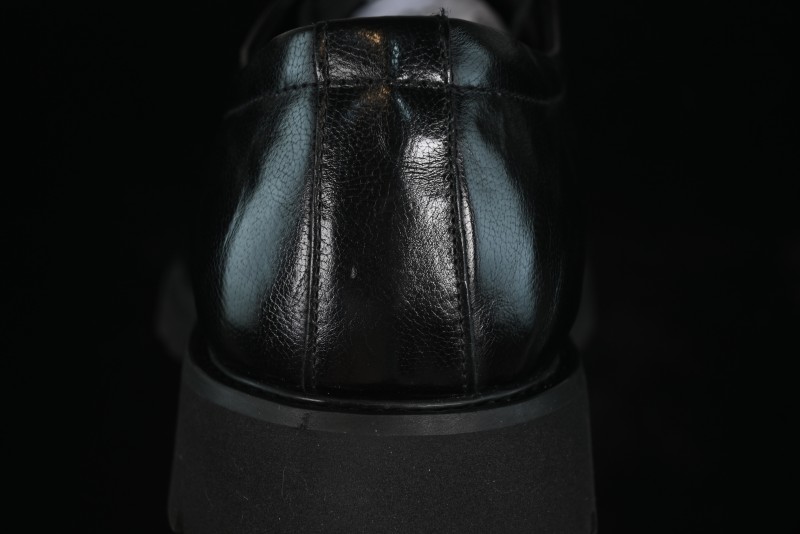 Ecco Block Brogue Business Derby Round Toe Genuine Leather Dress Shoes - 63667201001
