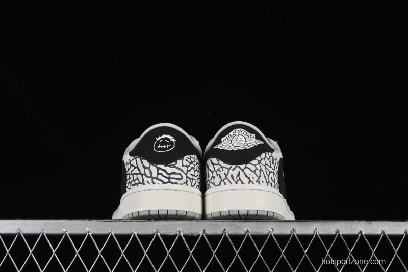 Nike Travis Scott x Fragment Design x Air Jordan 1 Low OG SP AJ1 Supreme Collaboration - JH6089-003