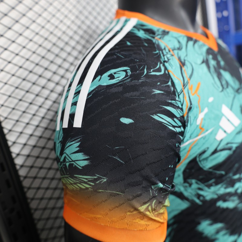 Player Version 2025 Japan Teal with Anime Warrior Jersey