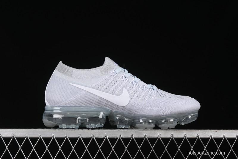 Nike Vapormax Flyknit Breathable Casual Running Shoes with Full-Length Air Cushion - 849558-100