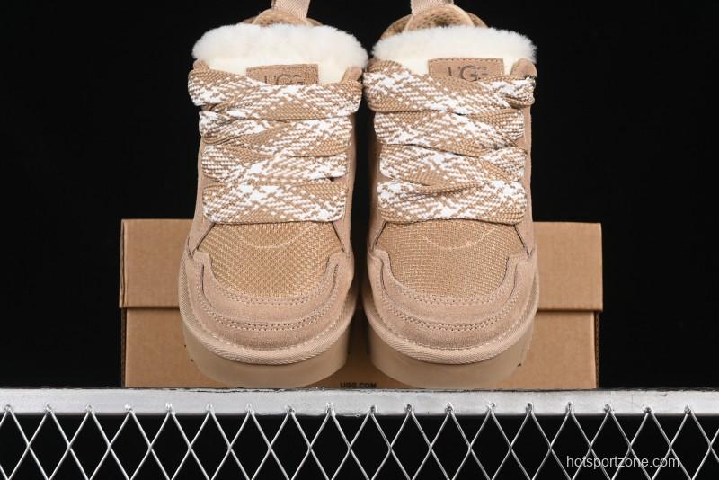 UGG Classic Ultra Mini Melange Low-Top Casual Shoes with Dual-Color Flat Laces - 1144032