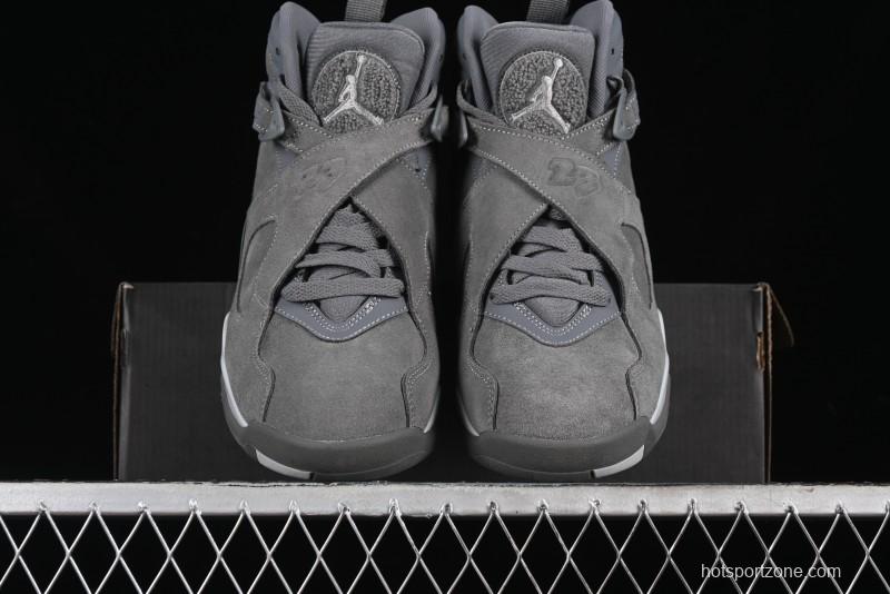 Nike Air Jordan 8 Retro "Cool Grey" Basketball Shoes - 305381-014
