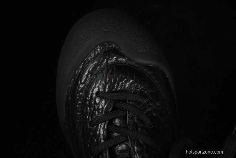 Alexander McQueen Flexion Retro Sneakers in Black with Diamond Grain Calfskin - 8.F6