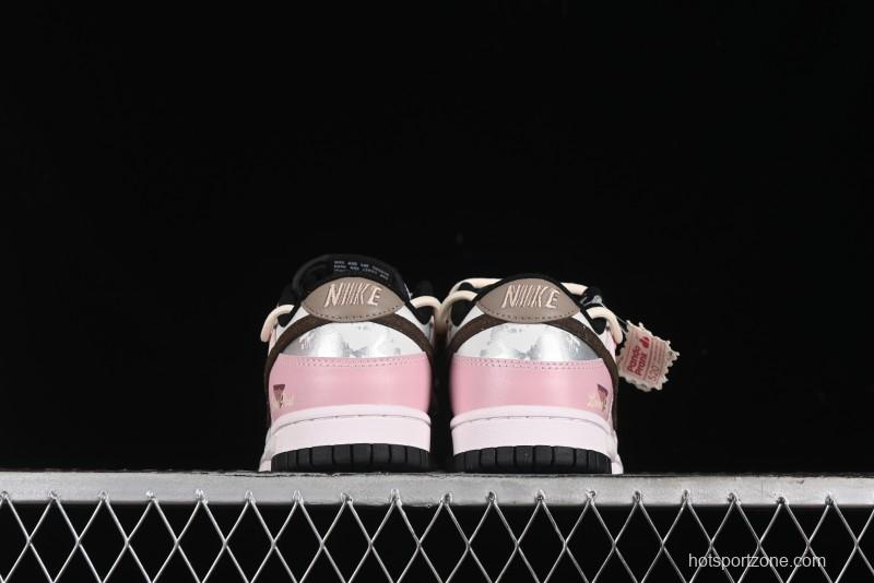 Nike Dunk Low Panda Prank Special Edition Heartbeat Mail Casual Sneakers - CW1590-100