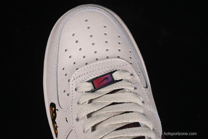 Nike Air Force 1'07 Low "Pumpkin Head" Halloween Themed Casual Sneakers - XL2321-888