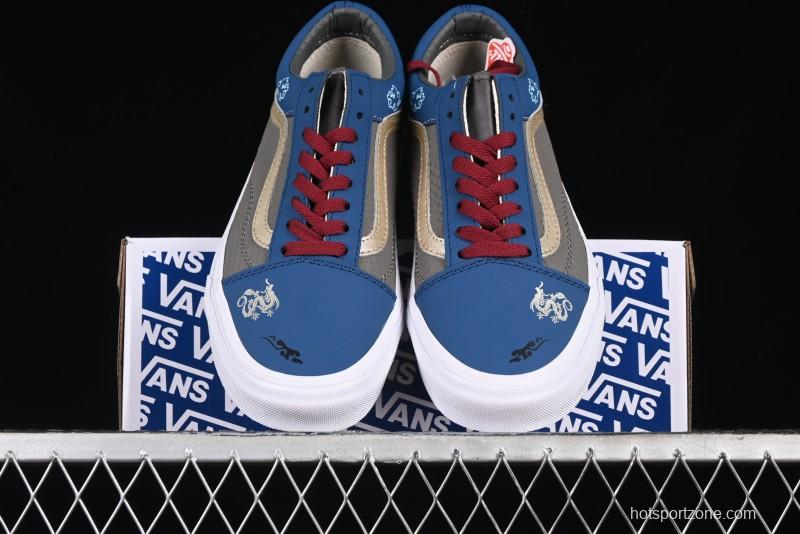 Vans Old Skool Black Wukong Themed Low-Top Retro Skate Shoes - VN0A45JCGIE