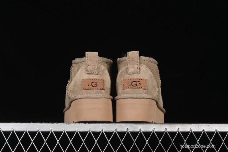 UGG Classic Ultra Mini Platform 3CM Short Boots with Genuine Shearling - 1135092