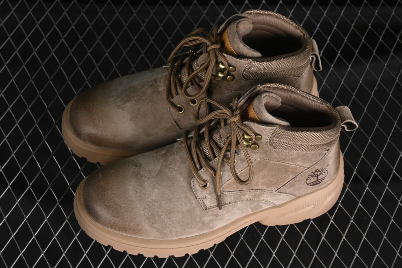 Timberland Outdoor Mid-Top Casual Chukka Boots with Premium Suede Leather and Anti-Odor Insole - TB10088KHAKI