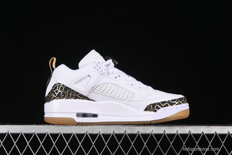 Nike Jordan Spizike Low Casual Shoes with Cracked Leather Design - HJ9019-100