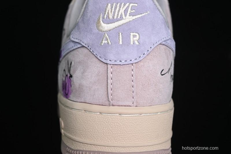 Nike Air Force 1 '07 Low Purple Taro Demon Casual Sneakers - ZB2121-301