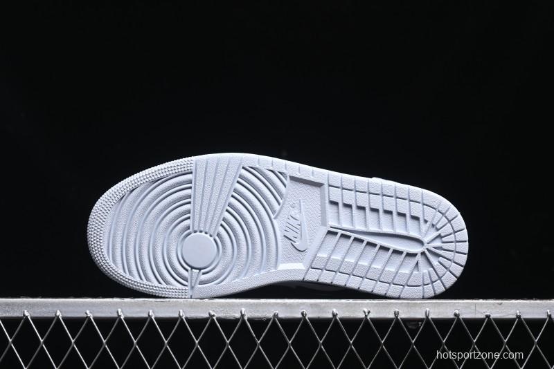 Nike Air Jordan 1 Low AJ1 Navy Blue Silk Casual Sneakers - FZ8778-044