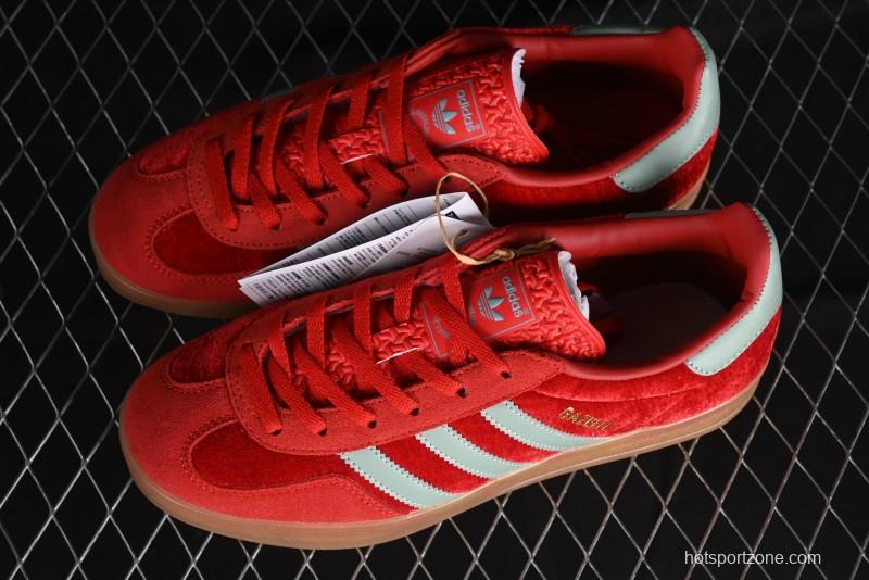 Adidas Originals Gazelle Indoor Sneakers with Thick Sole for Casual Wear Non-Slip耐磨 Low-Top Board Shoes - IG6786