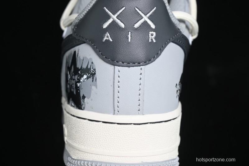 Nike Air Force 1 Low "Vinyl" Casual Sneakers with Lace-Up Design - KS6896-666