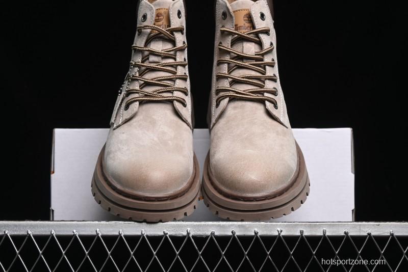 Timberland Classic High Top Outdoor Casual Boots with Premium Suede Leather - A18066TSAND