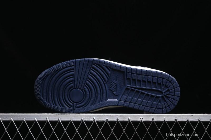 Nike Air Jordan 1 Low AJ1 The North Face Collaboration - Custom High-End Retro Basketball Shoes with Blue Swoosh - DM9188-010