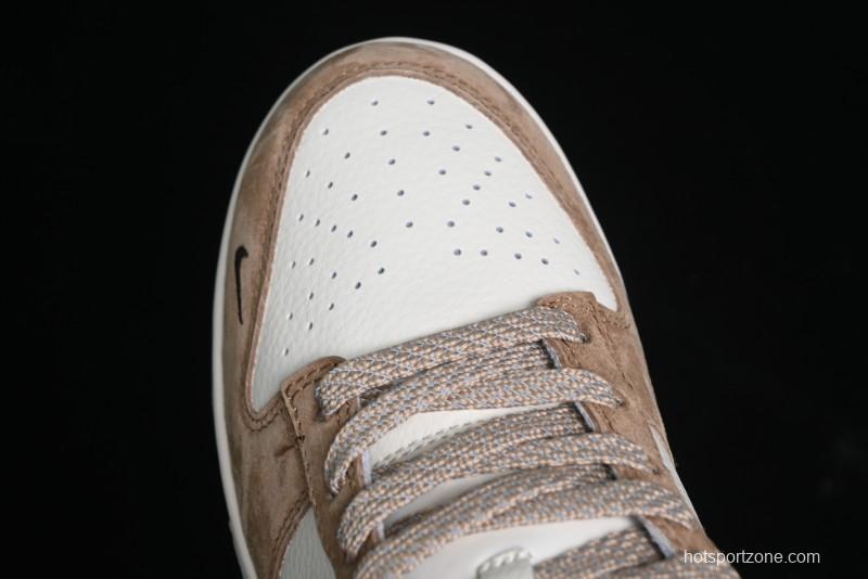 Nike SB Dunk Low The North Face Collaboration - Black White Brown Anniversary High-End Custom Low-Top Casual Skate Shoes - XS1086-004