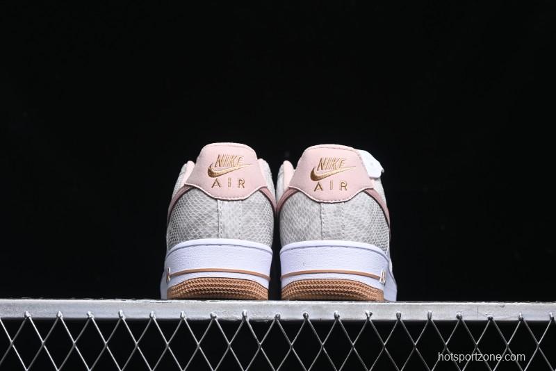 Nike Air Force 1 '07 Low Year of the Snake Themed Low-Top Casual Sneakers - HF2898-100