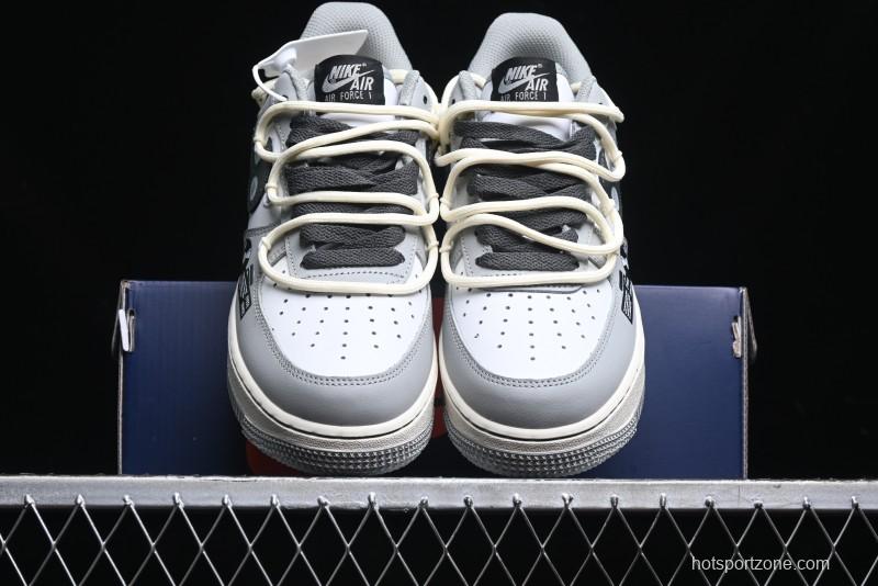 Nike Air Force 1 Low "Vinyl" Casual Sneakers with Lace-Up Design - KS6896-666