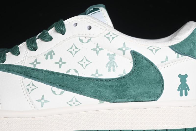 Nike Travis Scott x Fragment Design x Air Jordan 1 Low OG SP AJ1 Collaboration Sneakers - SJ2068-112