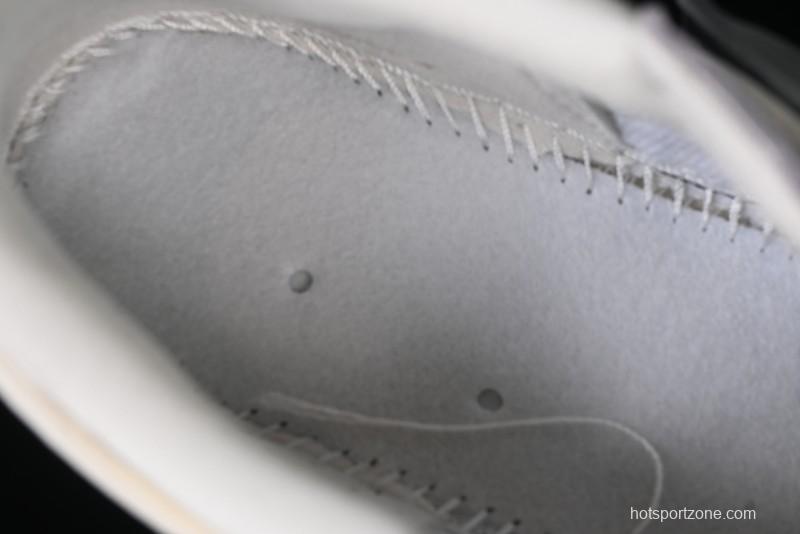 Nike Travis Scott x Fragment Design x Air Jordan 1 Low OG SP AJ1 Stussy Collaboration - Grey Blue Hook Lace Low Top Casual Sneakers - SJ0086-140