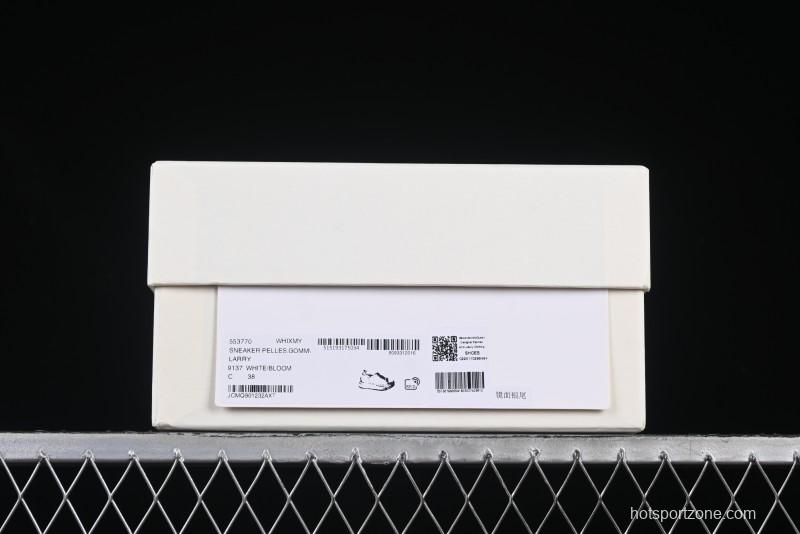 Alexander McQueen Oversized Sneakers with Mirror Silver Heel - White Leather Lace-Up Shoes