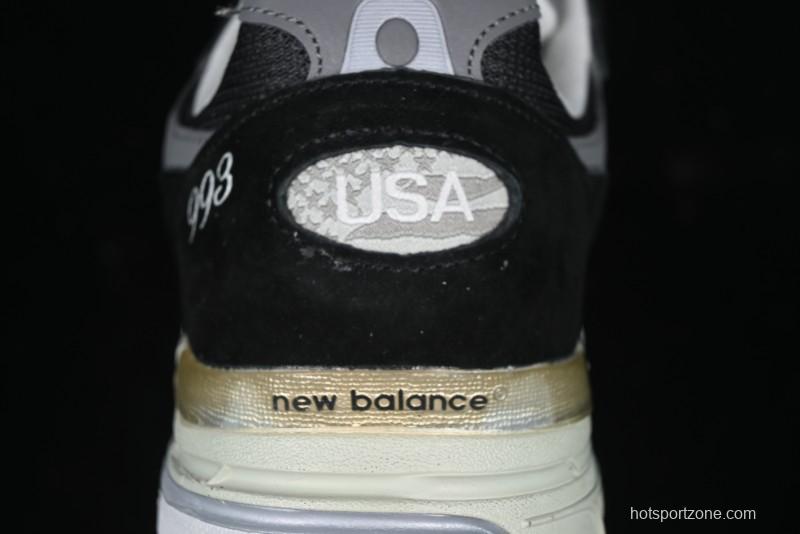 New Balance Made In USA M993 Series Classic Retro Casual Running Shoes - MR993BK