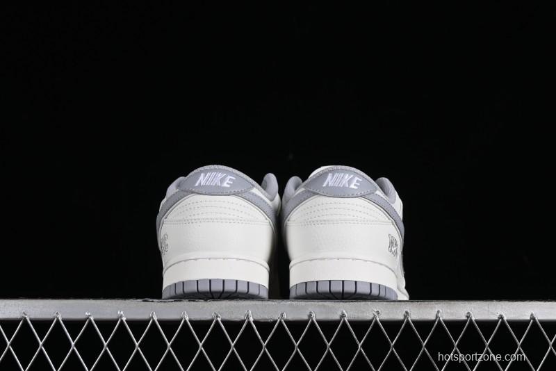 Nike SB Dunk Low NYC Collaboration Light Gray Low-Top Casual Skate Shoes - NC2103-302