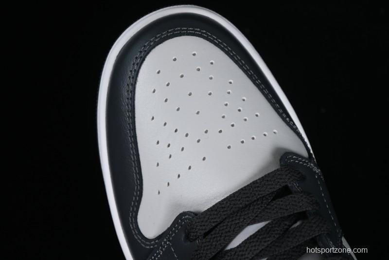 Nike Air Jordan 1 Low AJ1 Black Grey Blue Hook Basketball Shoes - DC0774-040