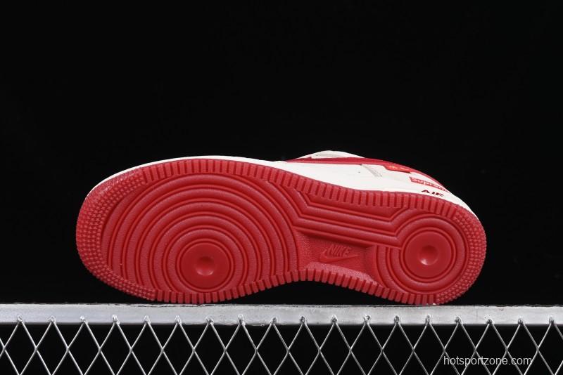 Nike Air Force 1 '07 Low Supreme Collaboration Year of the Snake Limited Edition Red Snake Swoosh Low-Top Casual Sneakers - HH7518-032
