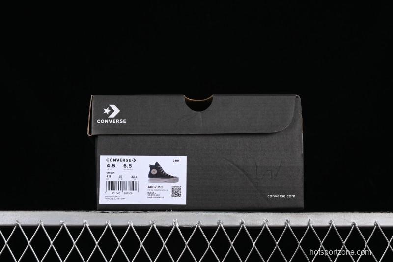 Converse All Star Lift Platform Sneakers with Daisy Stitch Detail - A08731C