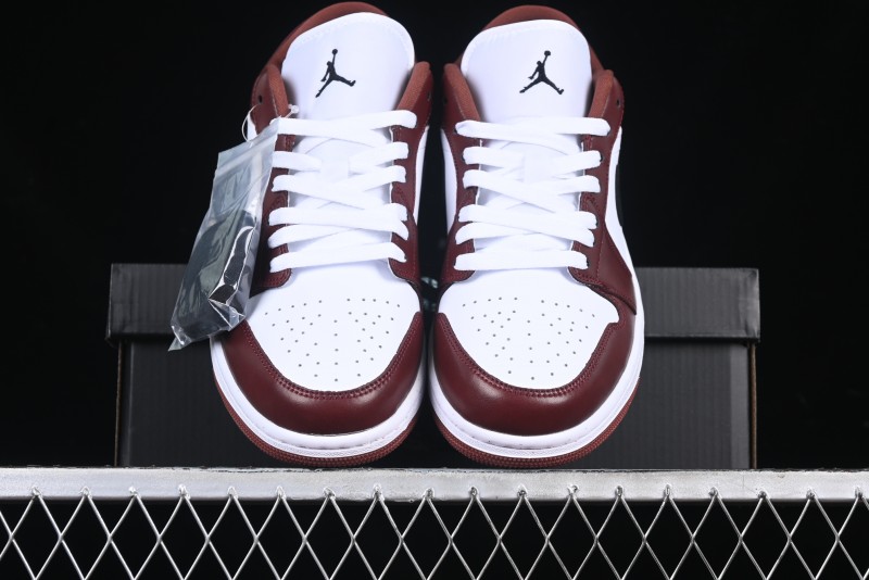 Nike Air Jordan 1 Low AJ1 White University Red Casual Sneakers - HF3148-102