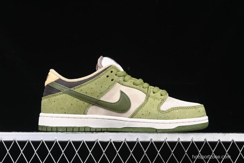 Nike Yuto Horigome x SB Dunk Low Pro 2.0 Casual Skate Shoes with Speckled Design - HF8022-300