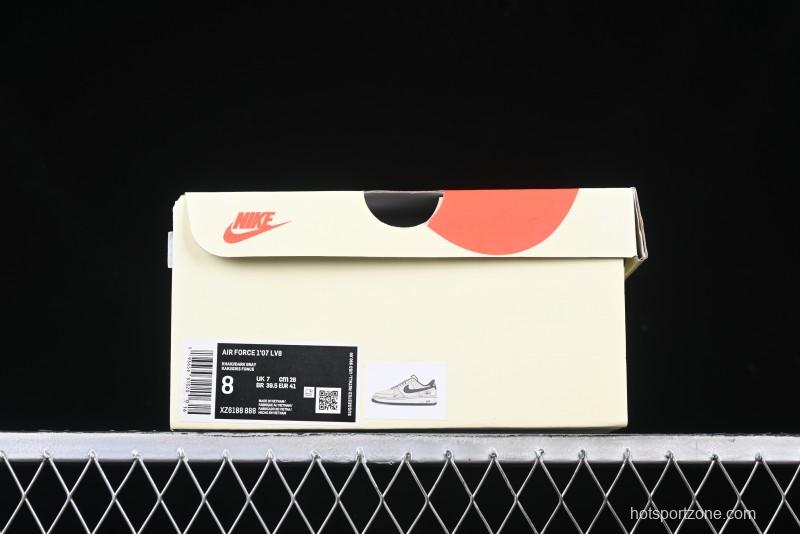 Nike Air Force 1 '07 Low Stussy Collaboration - Lambskin Brown Low-Top Casual Sneakers - XZ6188-888