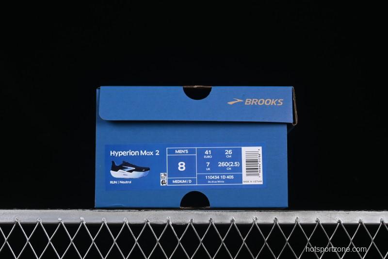 Brooks Hyperion Max 2 Cushioned Racing Marathon Running Shoes - 1104341D405