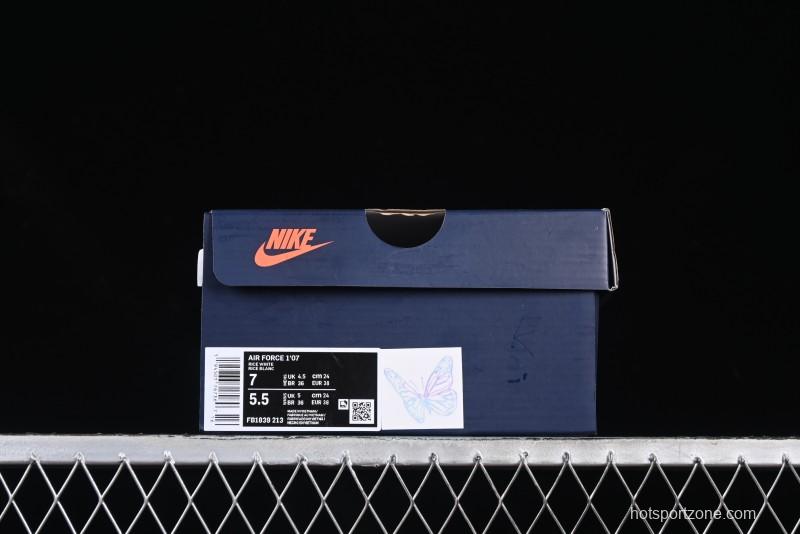 Nike Air Force 1'07 Low Casual Sneakers Purple Butterfly - FB1839-213