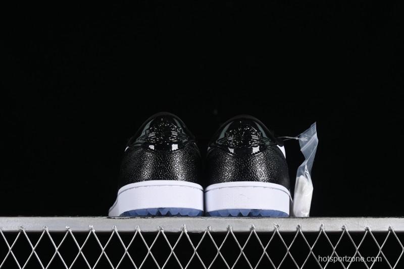 Nike Air Jordan 1 Low Golf AJ1 Retro Golf Shoes with Laser Patent Leather and Double Hook Design - FZ4159-100