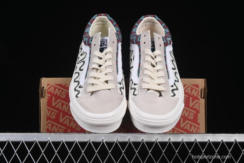 Vans Parra x Otw By Vans Low-Top Casual Skate Shoes with Surrealist Pop Art Design - VN0A3WKT4QA
