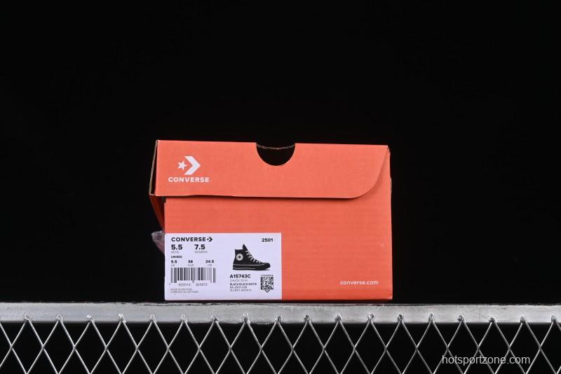 Converse Chuck 1970s High Top Canvas Sneakers with Star Stitch Design - A15743C