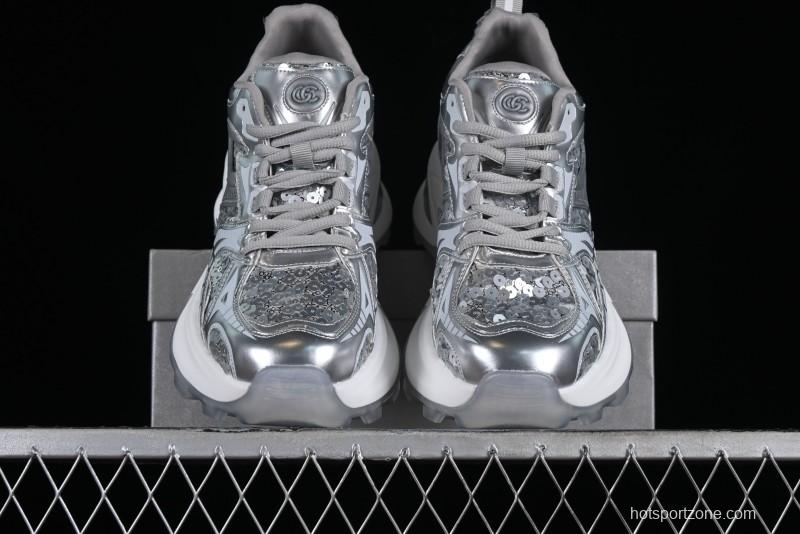 GG-CC Casual Sandals with Asymmetric Design and Cool Functional Style - 70119-3 Silver