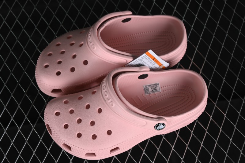 Crocs Classic Clog Quartz Pink Two-Way Beach Sandals with Ventilation Holes - B.D4