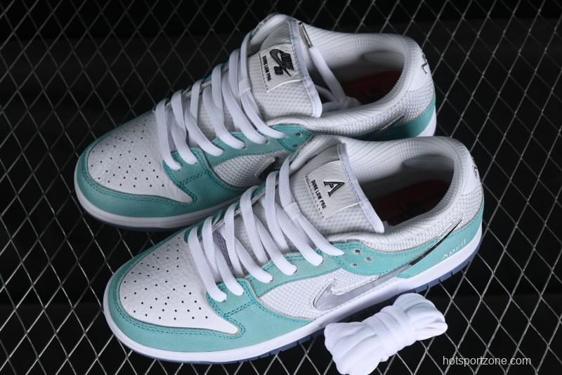 Nike April Skateboards SB Dunk Low Collaboration Frozen Rose SB Shattered Backboard Casual Skate Shoes - FD2562-400