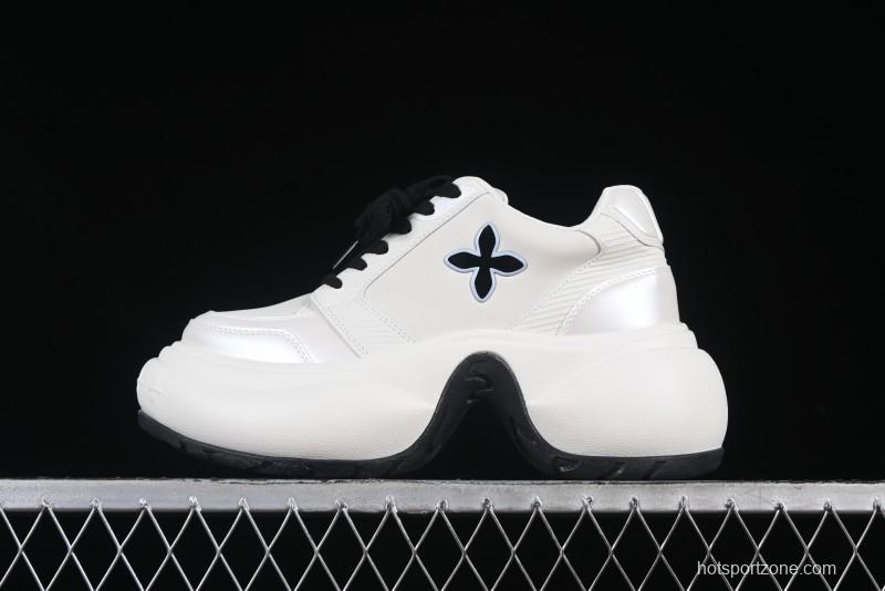 SMFK FUTURE RIPPLE Low-Top Fashion Sports Casual Shoes in White - AJD4