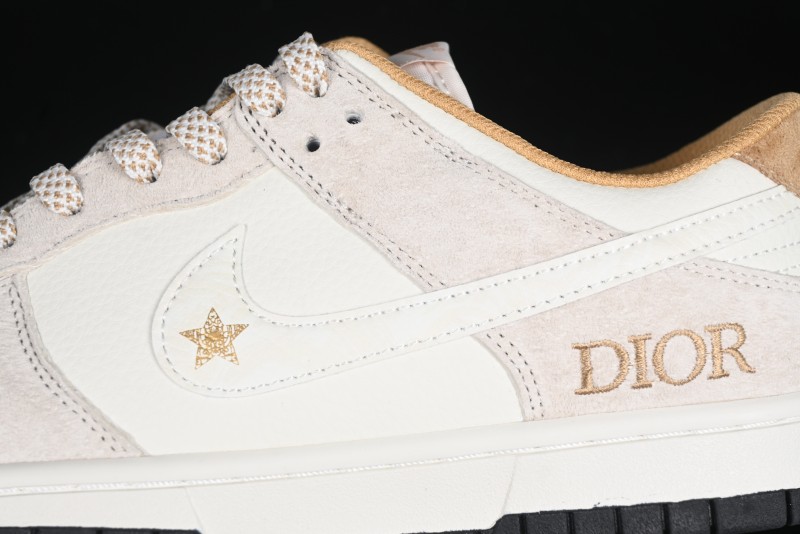 Nike SB Dunk Low Dior Collaboration Anniversary Custom Low-Top Casual Sneakers - DJ2024-066