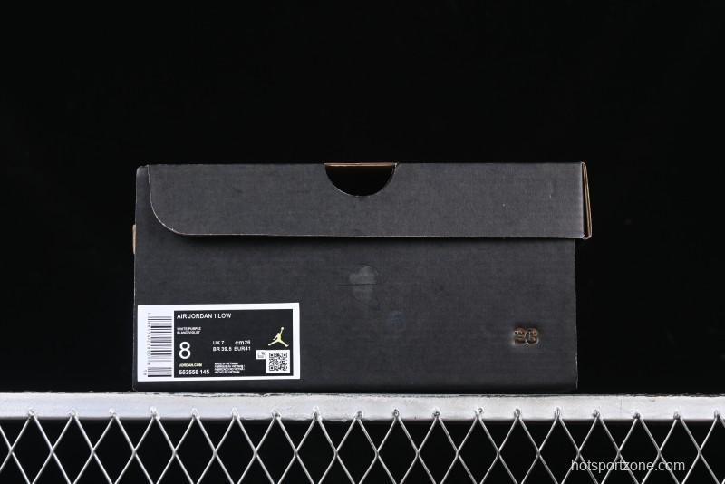 Nike Air Jordan 1 Low AJ1 Haze Purple Casual Lifestyle Sneakers - 553558-145